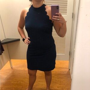 Cute navy blue cocktail dress